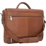 Plevier 400er Serie Aktentasche Leder 40 cm Laptopfach braun