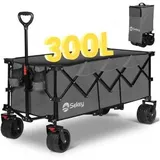 Sekey Bollerwagen XXXL FW36, faltbar, 200kg Traglast, 123 x 57 x 97cm (L/B/H), grau