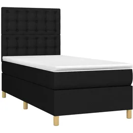 vidaXL Boxspringbett 100 x 200 cm Schwarz