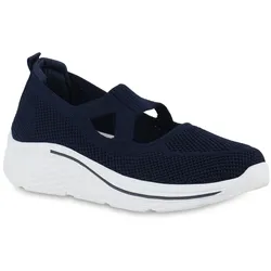 Damen Slip Ons in Dunkelblau