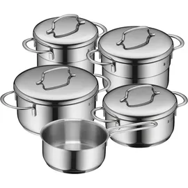 WMF Mini Topf-Set 5-tlg. 2 x Bratentopf + 2 x Fleischtopf + Stielkasserolle