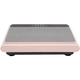 HarBin-Star Vibrationsplatte, mit Fernbedienung und Trainingsbänder, für Ganzkörpertraining zu Hause, 99 Vibrationsstufe, 5 Trainingsprogramme, Großes LCD-Display, rutschfest (Rosa)