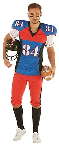 Footballer-Kostüm "Quarterback" für Herren