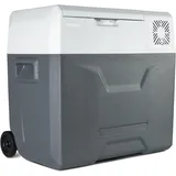 MEDION mobile elektrische Kompressor Kühlbox (50L Kapazität, elektrisch, Mini Kühlschrank & Gefrierbox, USB, 230V 12V 24V KFZ Adapter, für Auto LKW Wohnwagen Camping Boot Garten Festival, MD13112)