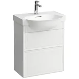 Laufen Waschtischunterschrank 2 Schubladen 57,5 x 67,5 x 31,5 cm Weiß Matt