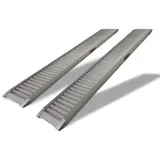 Baumarktplus TRUTZHOLM 2 x Profi Schwerlastrampe 200 cm Traglast 2000 kg Alu grau