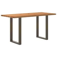 VidaXL Esstisch Bartisch Hellbraun 180x80x92 cm Massivholz Eiche Rechteckig