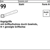Industrial Quality Supplies Kegelgriff DIN 99 N 80 M10 1 Stück