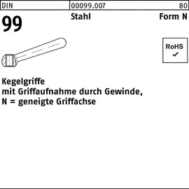 Industrial Quality Supplies Kegelgriff DIN 99 N 80 M10 1 Stück
