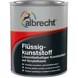Albrecht Flüssigkunststoff 750 ml | RAL 7030 Steingrau | Universal-Kunststofflack auf Acrylat-Basis | Für Innen & Außen | Hohe Abrieb- & Wetterbeständigkeit