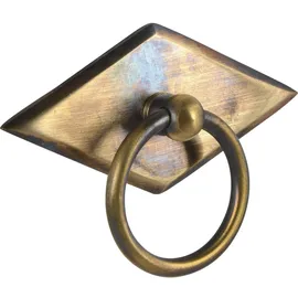 SCHÖRGHOFER & FREHE Hängegriff Karo mit Schild & patiniert