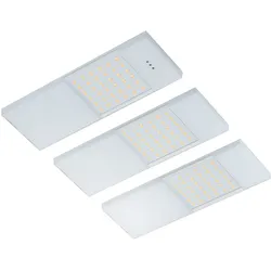 Rolux LED Unterbauleuchte 3er Set mit IR Sensor Schalter