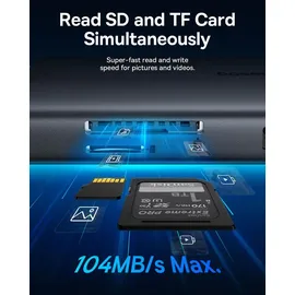 Baseus Gleam Series II USB-A/USB-C PD/HDMI/DP/RJ45/SD/TF – Schwarz