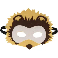 Jtnohx Filz Tiermasken, 10 Stück Halloween Maske für Kinder, Tier Kostüm für Geburtstag Party Supplies(Igel Masken)