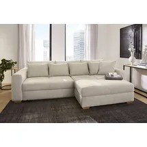 Jockenhöfer Ecksofa Kampen Stoff Beige