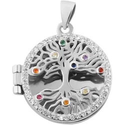 Ketten-Anhänger ADELIA ́S, bunt, Schmuckanhänger, Damen, Silber 925 (Sterlingsilber)