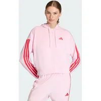 Adidas Essentials Hoodie 3-Streifen Clear Pink/Pure Ruby 34