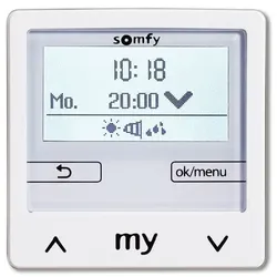 Somfy Zeit- Wind- und Sonnenautomatik Soliris Smoove Uno Pure White o. Rahmen