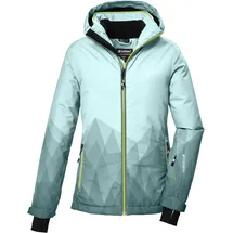 KILLTEC Mädchen Skijacke/Funktionsjacke mit Kapuze und Schneefang KSW 328 GRLS SKI JCKT, mint, 128,