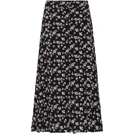 Oxmo Midirock Damen Floral Pink/Schwarz 40