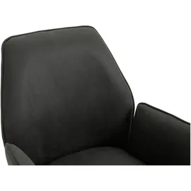 byLIVING Esszimmerstuhl Blair 2er Set, Bezug anthrazit, schwarz