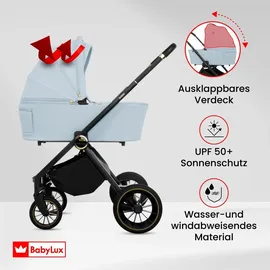 Babylux Kinderwagen 3in1 Set Blau