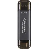 Transcend ESD310C Black 512GB, USB-A 3.1/USB-C 3.1 (TS512GESD310C)