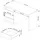 akord furniture factory AKORD CLP Weiß mit Front Graphitgrau und 2 Ablagen B135 x H77 x T60 cm - Weiß