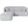 LeGer Home by Lena Gercke Ecksofa »Dilara L-Form«, gerundete Rückenlehne und Front, in 3 Bezugsqualitäten grau