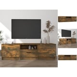 vidaXL TV-Schrank Räuchereiche 140x35x40 cm Holzwerkstoff