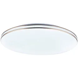 LED Design Decken Leuchte Wohn Schlaf Zimmer Beleuchtung Diele Lampe Chrom rund