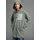 POLARINO Fleecejacke Grau/Grün 48/50