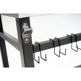 BBQ-Toro Beistelltisch 85 x 50 x 81 cm Stahl schwarz