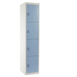 Mendler Schließfach Boston T163 180 x 38 x 45 cm Blau