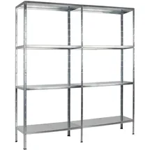 SCHULTE Regalwelt Anbauregal Metall 180 x 160 x 40 cm silber
