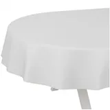 ANRO Wachstuch-Tischdecke abwaschbar Oval 180 x 140 cm Weiß