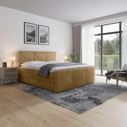 Boxspringbett Bologna ca. 180x200 cm Beige
