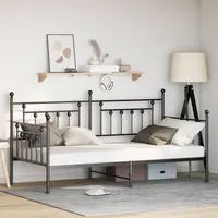 VidaXL Daybed Rahmen Schwarz 90x190 cm Stahl