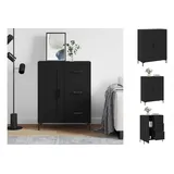 vidaXL Sideboard Schwarz 69,5x34x90 cm Holzwerkstoff