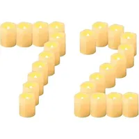 72 Flackernde, Flammenlose Led-teelichter, Batteriebetrieben, Elektrische Teelichter, Kleine Kerzen Für Geburtstag, Hochzeit, Halloween Und Weihnachtsdekoration
