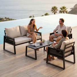 Tectake Captive Loungeset dunkelgrau