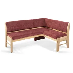 Komfort & Wohnen Eckbank Toledo Stoff Rot Bordeaux