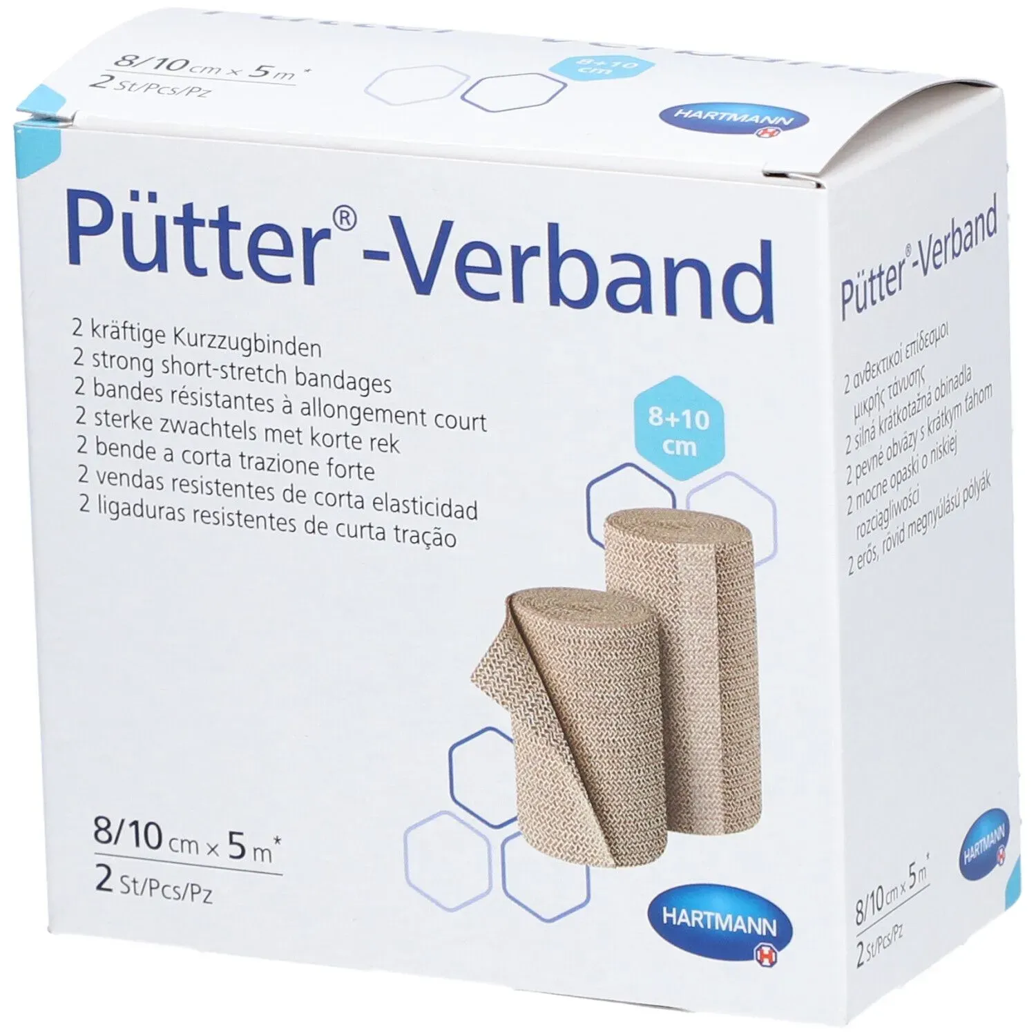 Hartmann Pütter® Duo Kompressionsbinde 8/10 cm x 5 m