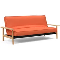 Schlafsofa INNOVATION LIVING TM "Balder Sofa, Bettfunktion, Relaxsofa, Design mit hohem Komfort" Sofas Gr. B/H/T: 230cm x 92cm x 100cm, Polyester, braun (rust) Rückenlehne 3-fach verstellbar, Dauerschläfer