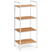 Zeller Standregal 4 Ablagen 39 x 33 x 95 cm Holz/Metall weiß