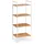 Zeller Standregal 4 Ablagen 39 x 33 x 95 cm Holz/Metall weiß