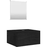 vidaXL Badmöbel-Set Modell 16 2-tlg. Schwarz
