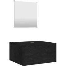 vidaXL Badmöbel-Set Modell 16 2-tlg. Schwarz