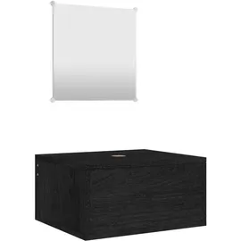 vidaXL Badmöbel-Set Modell 16 2-tlg. Schwarz