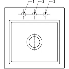 Villeroy & Boch V&B Spüle Subway Style 50 S Git., L, m Abl., Exc., st. wh. C-plus